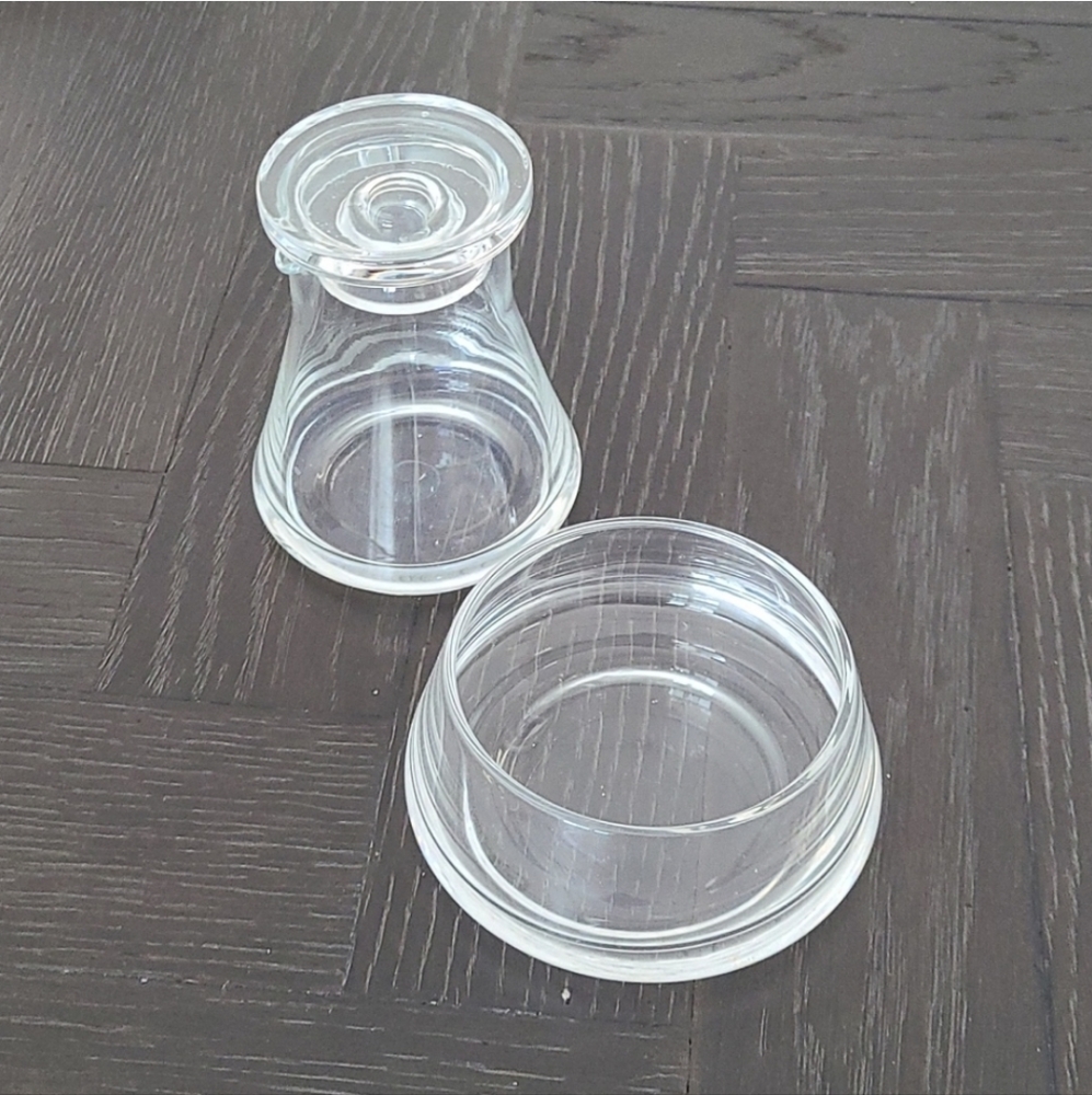 Crate&Barrel 3 Piece Cream and Sugar.